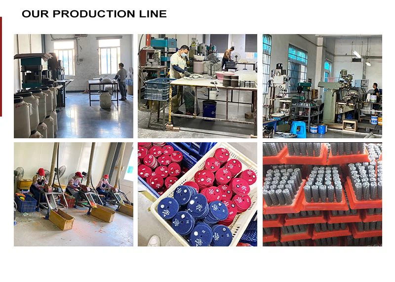 PRODUCTION LINE OF ABRASIVE BRUSHES