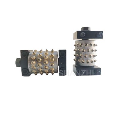 Koło młotkowe z kamiennym krzewem do płomieniowanego wykończenia